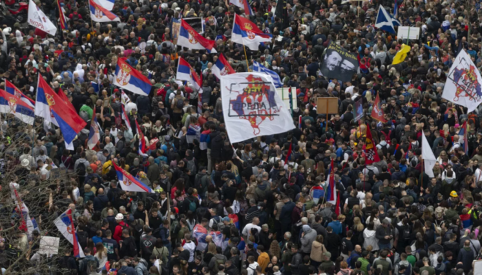 Thousands Rally in Belgrade Against Serbian Government