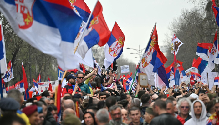 Thousands Rally in Belgrade Against Serbian Government