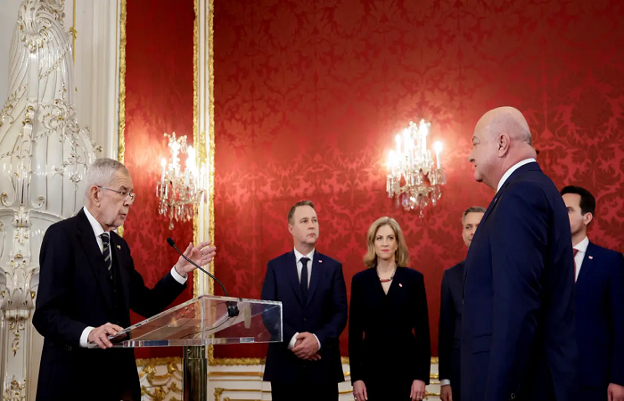 Christian Stocker Sworn in as Austrian Chancellor Amid New Three-Party Coalition