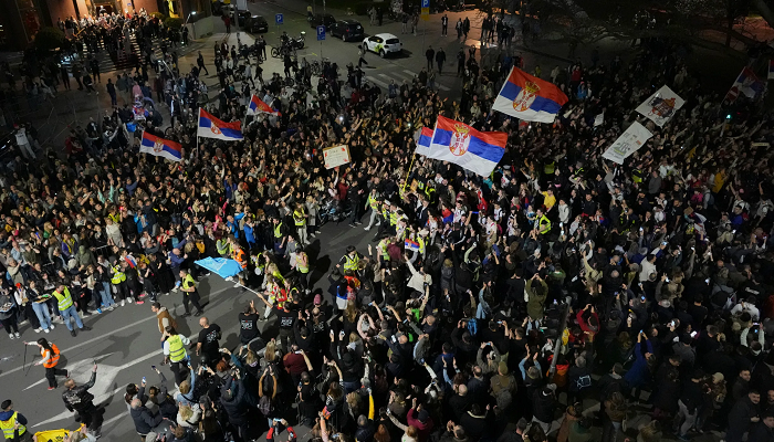 Thousands Rally in Belgrade Against Serbian Government