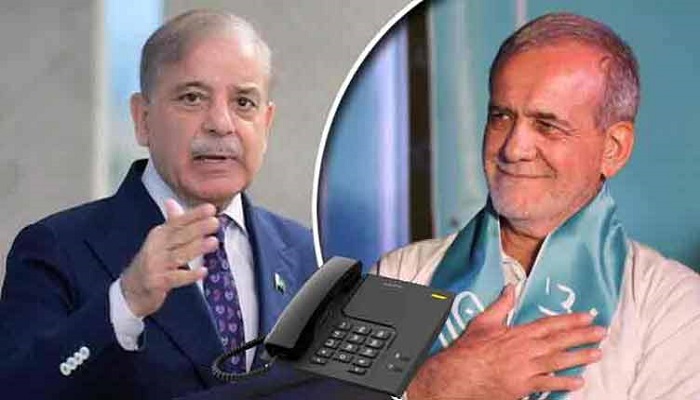 PM Shehbaz Sharif thanks Iranian President Pezeshkian for Tehran's role in de-escalating South Asian tensions.