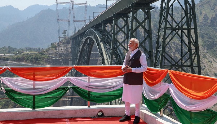 Modi Inaugurates Rail Link Connecting Kashmir Valley to Indian Mainland