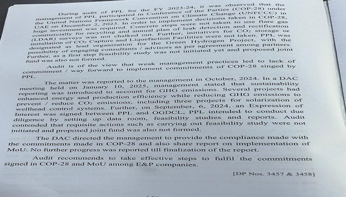 EXCLUSIVE: COP28 Promises Ignored, Audit Uncovers Major Inaction by Pakistani Energy Companies